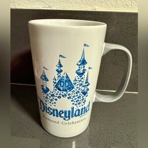 NWT Starbucks Disneyland 60th Diamond Celebration Tall Coffee Mug 16 oz 2015